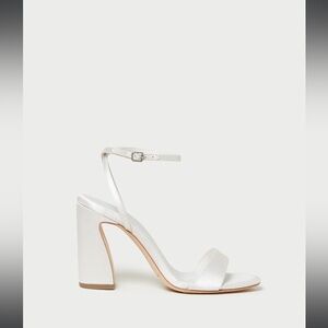 loeffler randall malia cream curved heel sandal